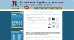 Desktop Screenshot of northshorehomeappliancerepair.com